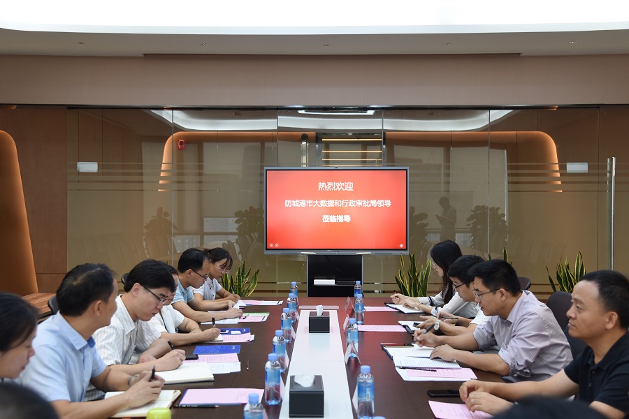 张掖市大数据和行政审批局副局长陈宇星一行到js3333线路检测中心集团调查调研